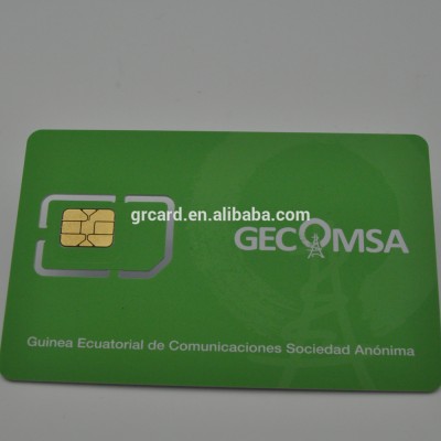 2FF /3FF/4FF GSM test SIM Card PVC Card support GSM network 1000 contacts sim card