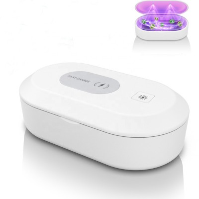 3 in 1 RoHS Certificate Portable LED UV Phone Sterilizer Aromatherapy Function wireless charger UV light Sterlilizer Box