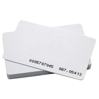 Blank TK4100 EM PVC Card with last 5 digit UID number in running sequence